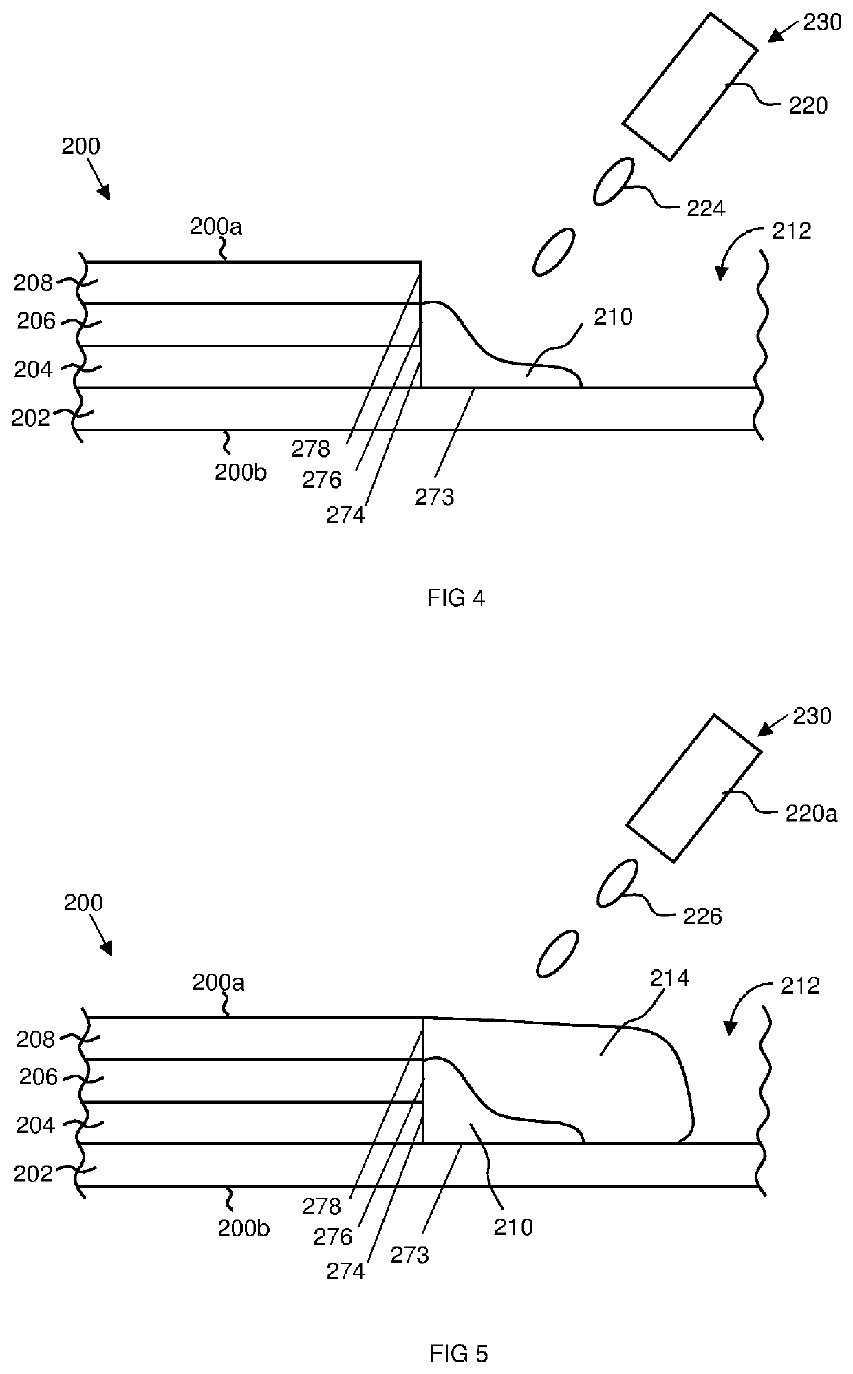 Stack for an energy storage device