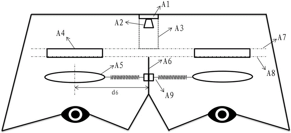 Monocular vision field self-adaptive adjustment method and device and wearable visual device