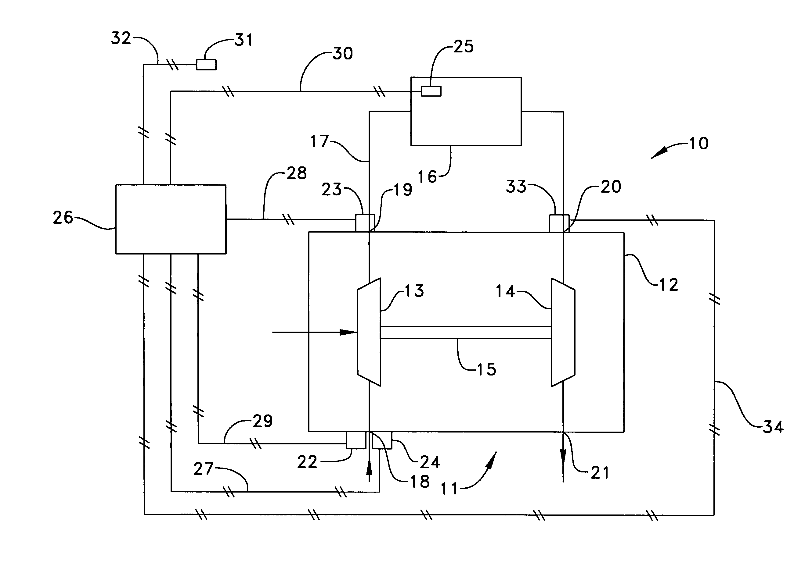 Method and system of determining life of turbocharger