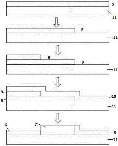 A kind of preparation method of lateral graphene pin junction