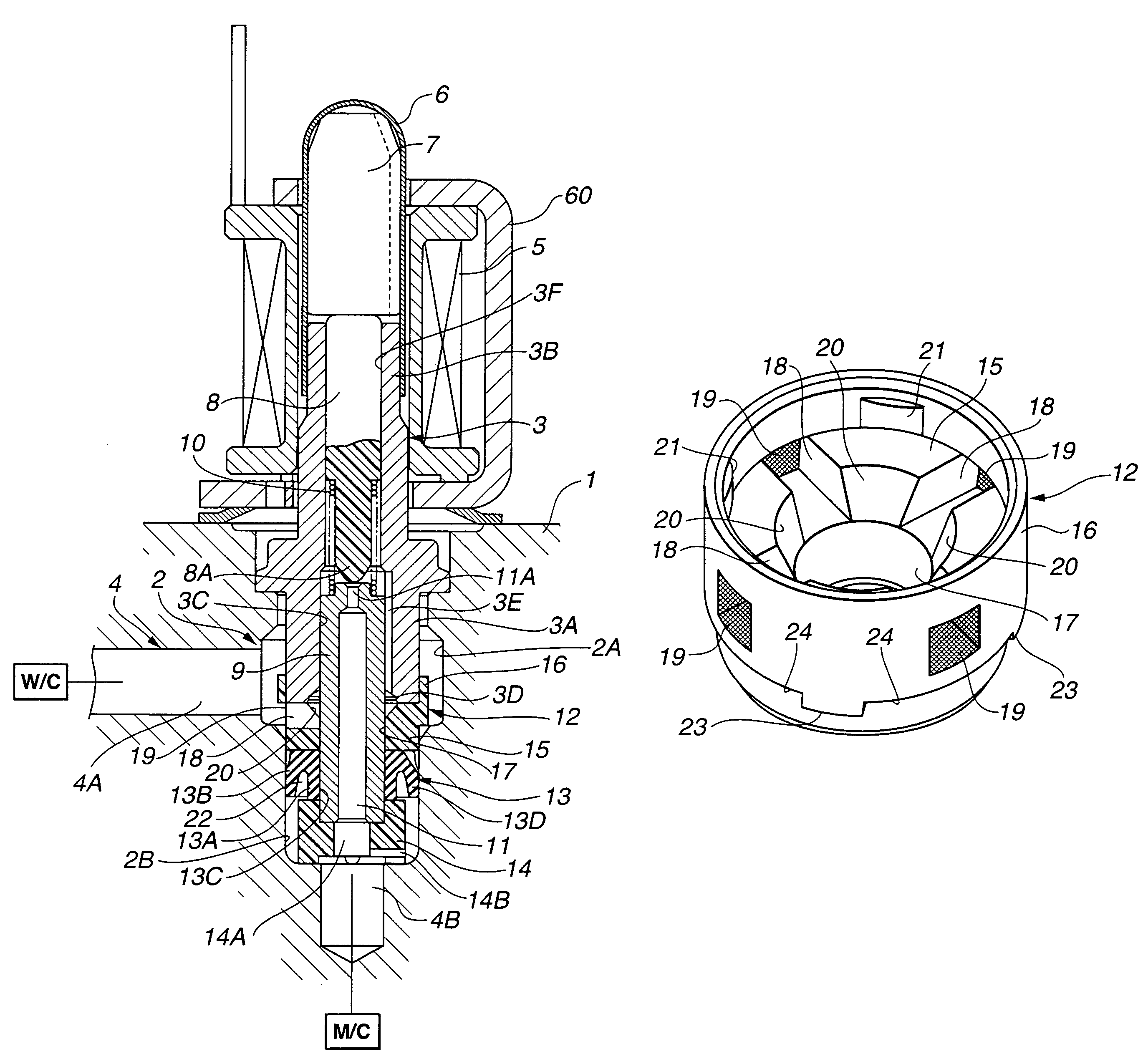 Electromagnetically actuated valve