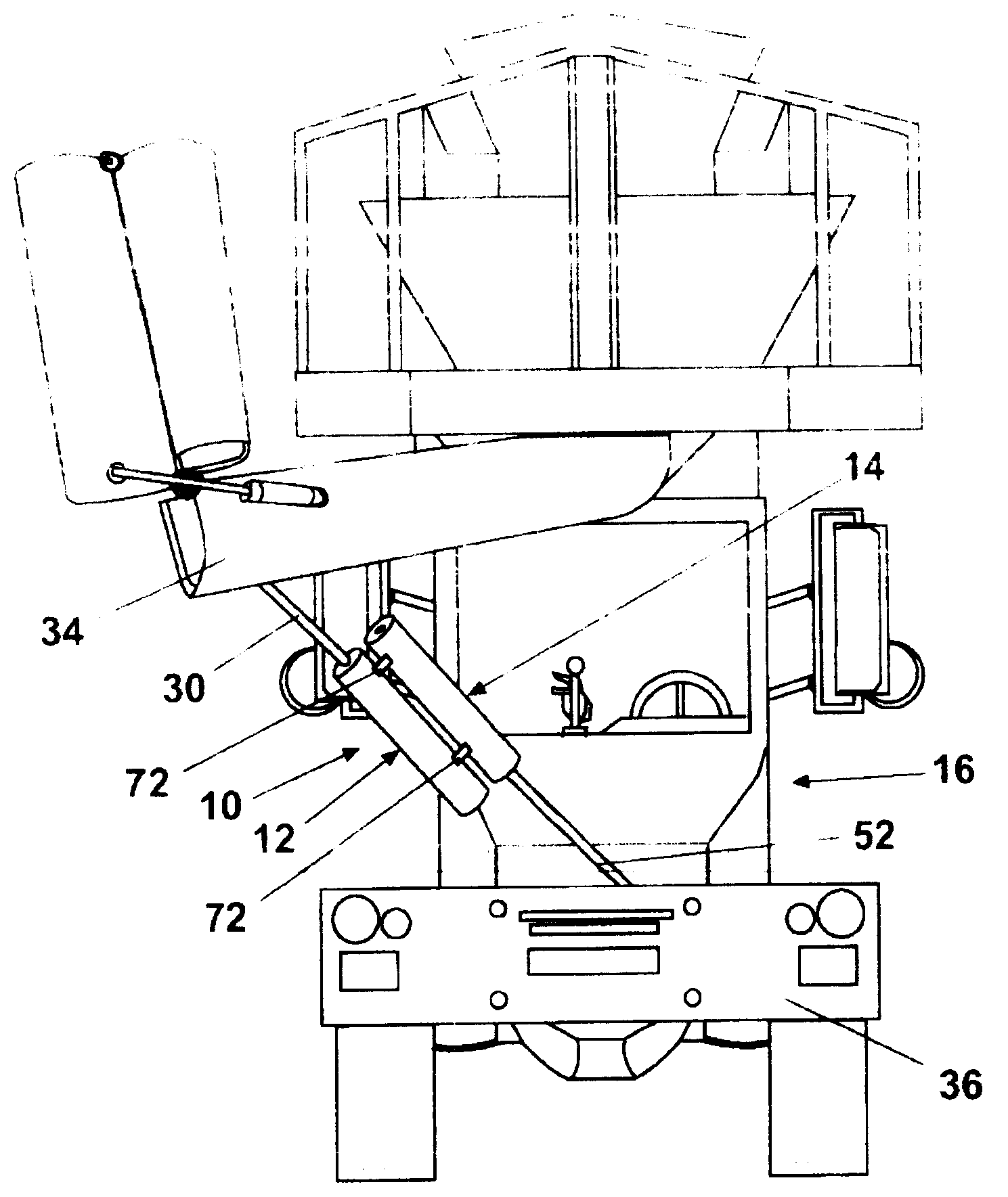 Hydraulic actuator assembly with rotation restraint