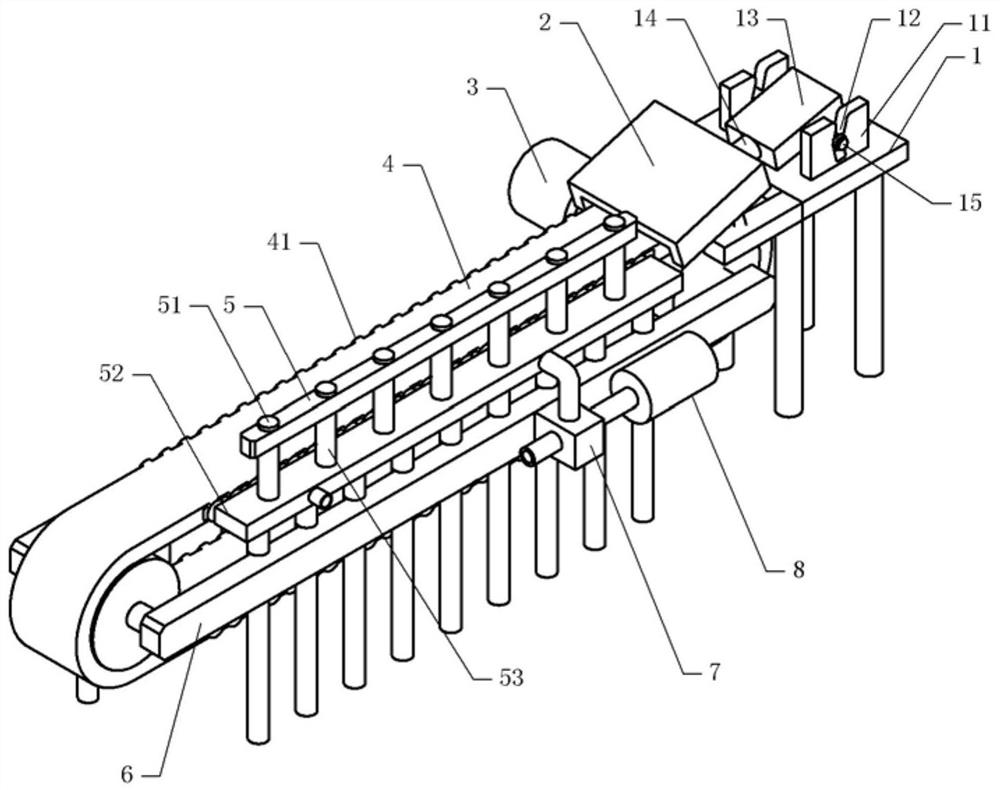 Glass bottle heating conveying mechanism