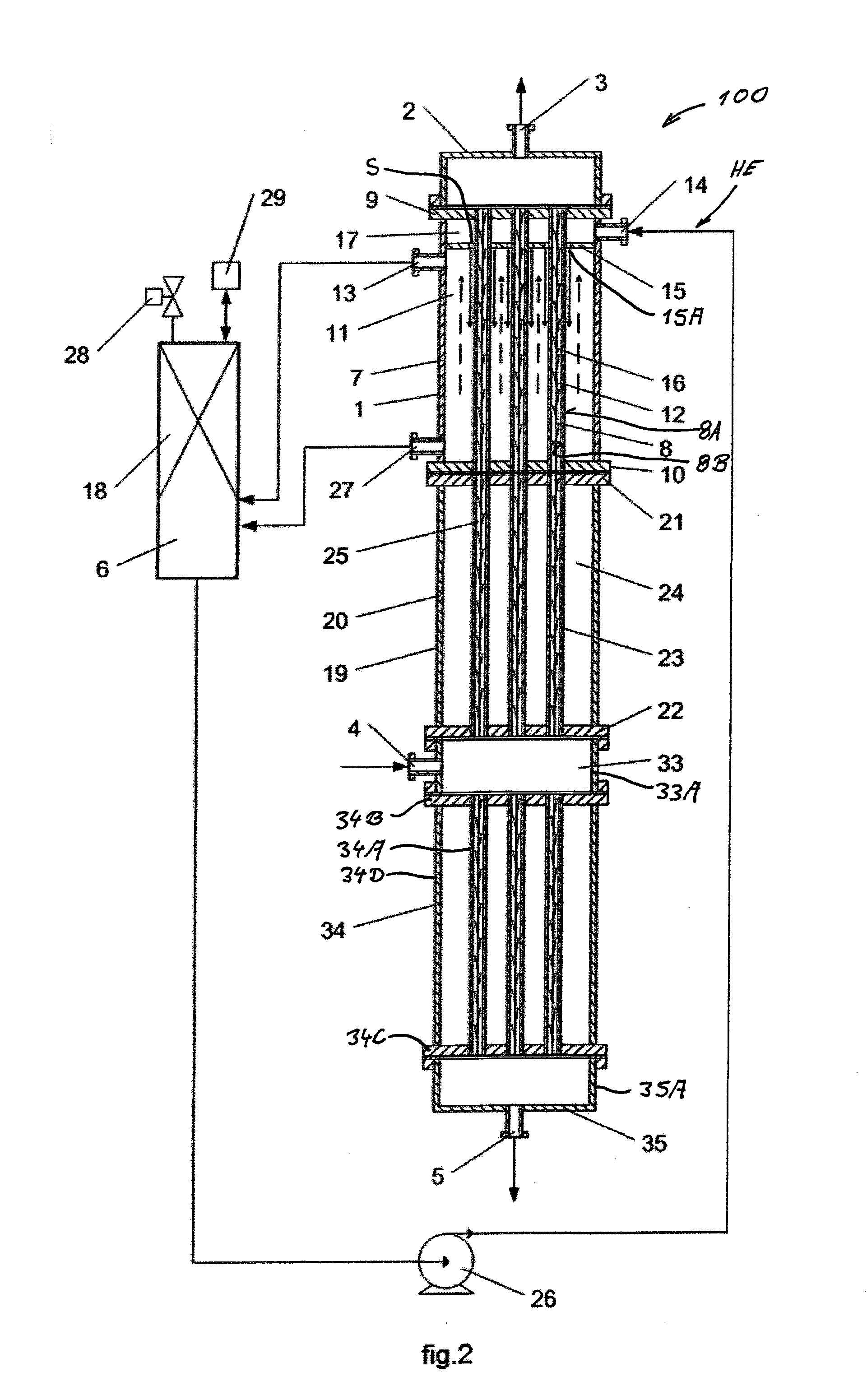 Rectification Tower with Internal Heat and Mass Exchange and Method for Separation of Multi-Component Mixtures into Fractions Using a Rectification Tower with an Internal Heat and Mass Exchange