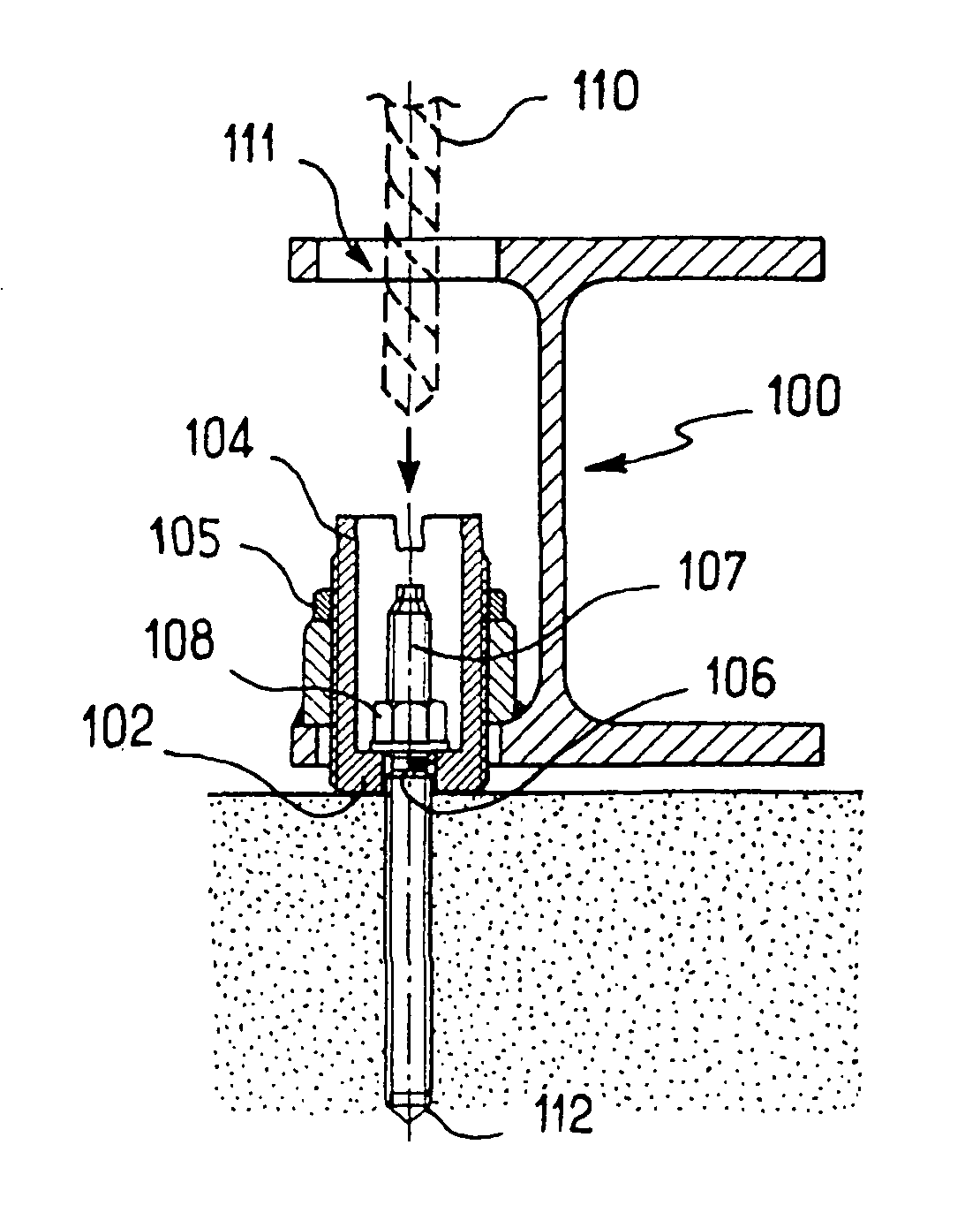 Method for position indexing of a machine or similar on the floor and machine leg used therefor