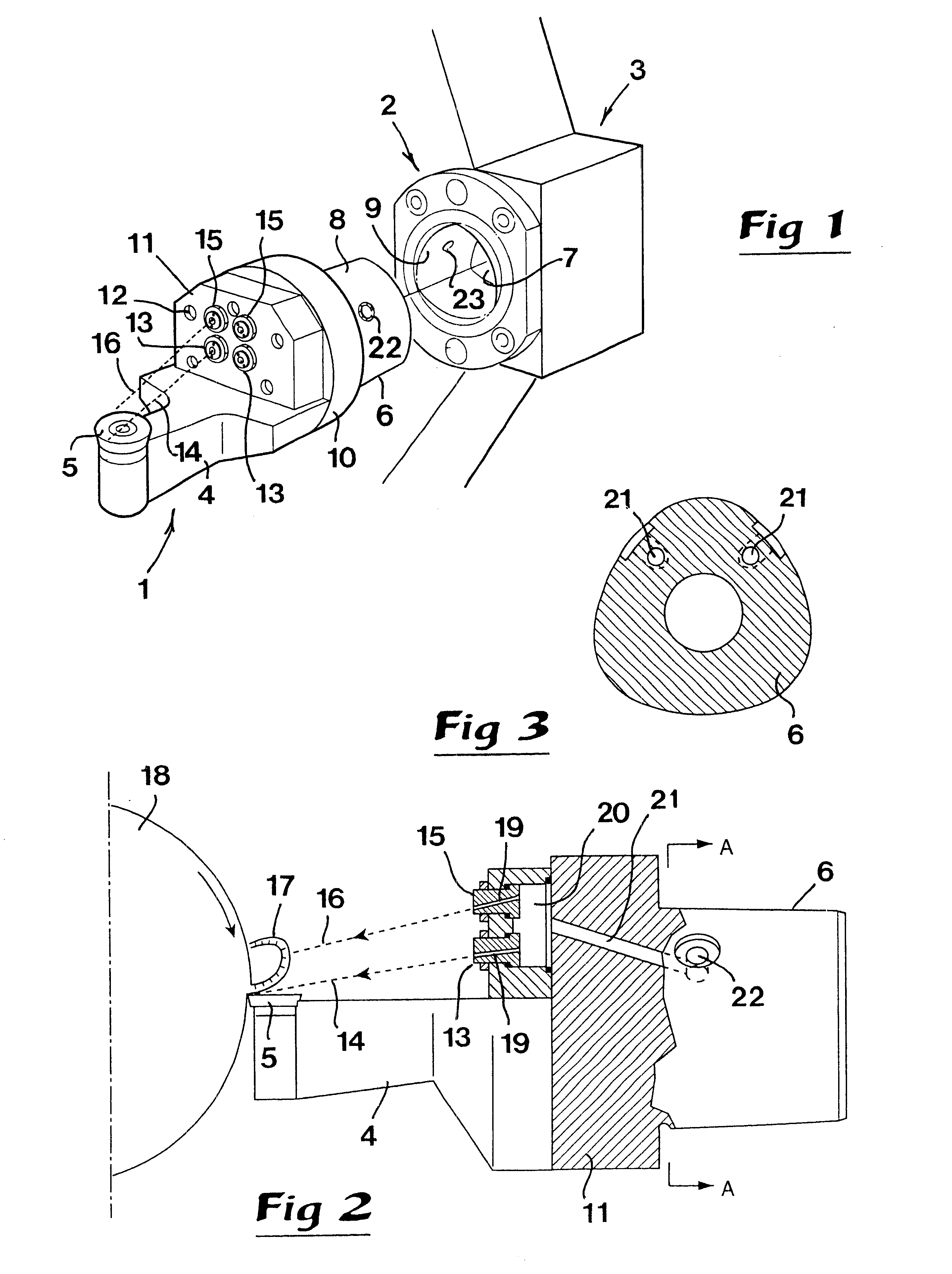 Cutting tool having liquid-spraying nozzles for controlling chip formation
