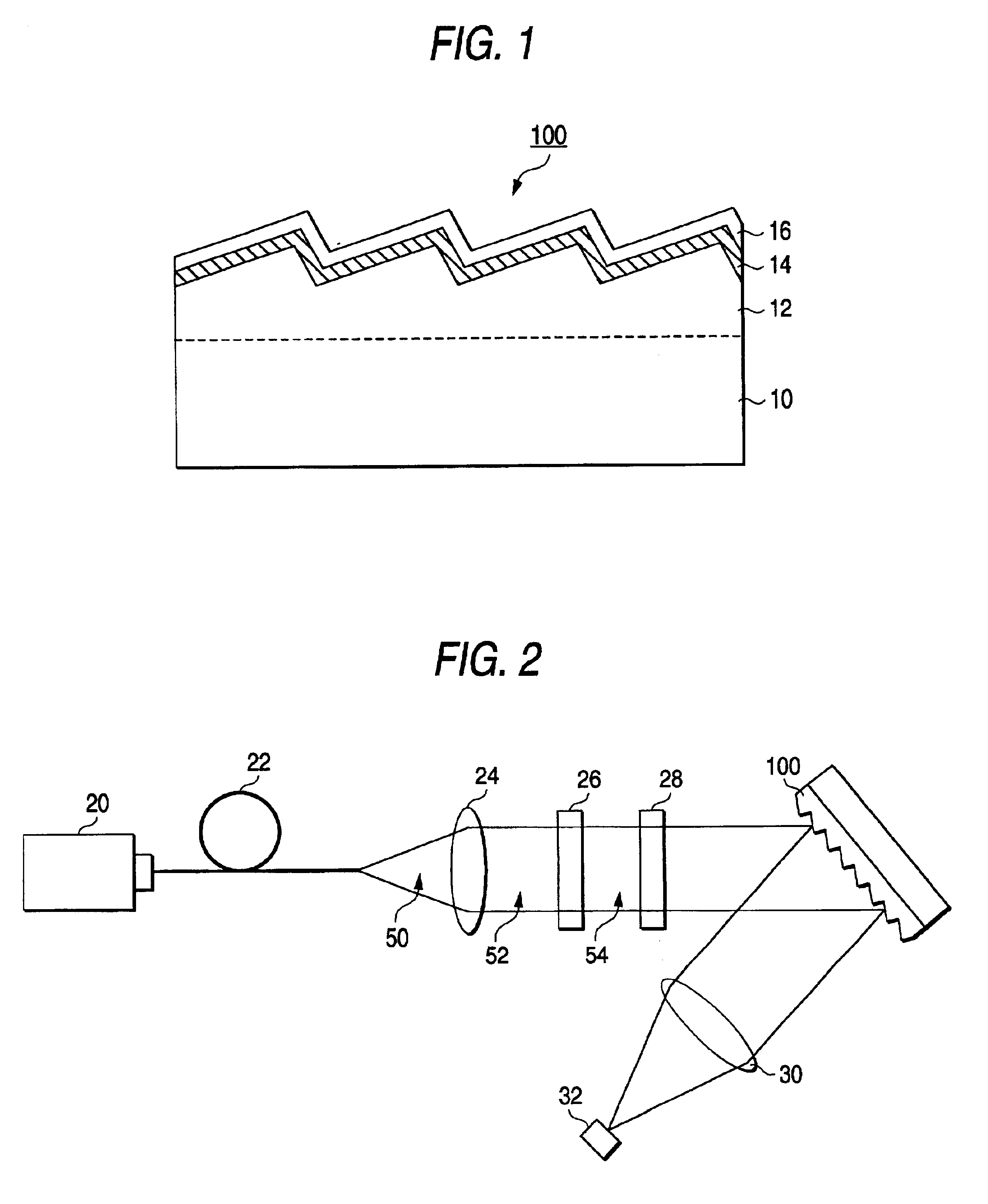 Reflection type diffraction grating