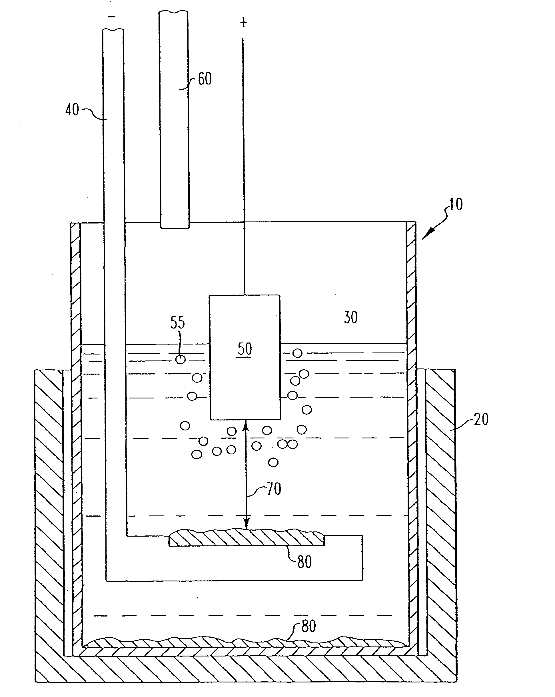 Stable anodes including iron oxide and use of such anodes in metal production cells