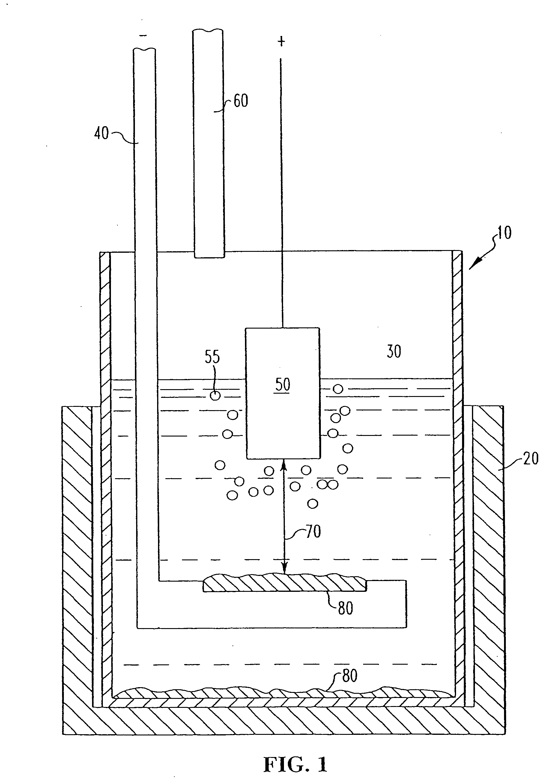 Stable anodes including iron oxide and use of such anodes in metal production cells