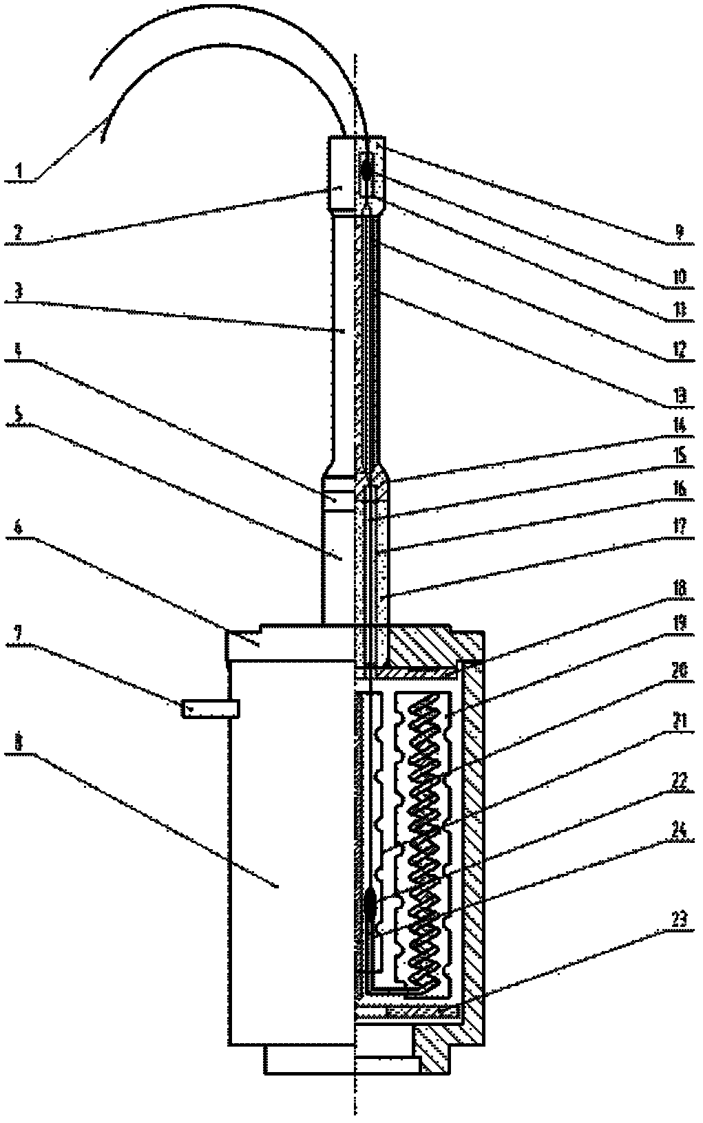 Built-in porous heater