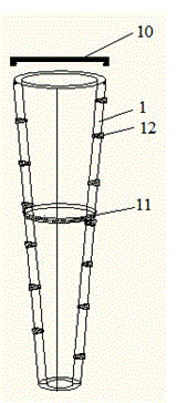 Polymer material grouted wedge precast pile construction method