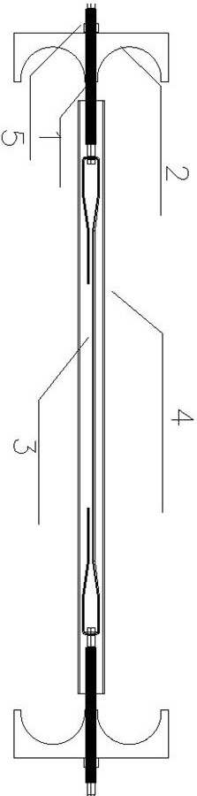 Concrete construction formwork tensioning device