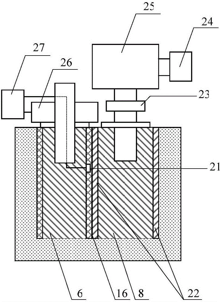 Electric casting manufacturing device and process of carbon fiber reinforced metal