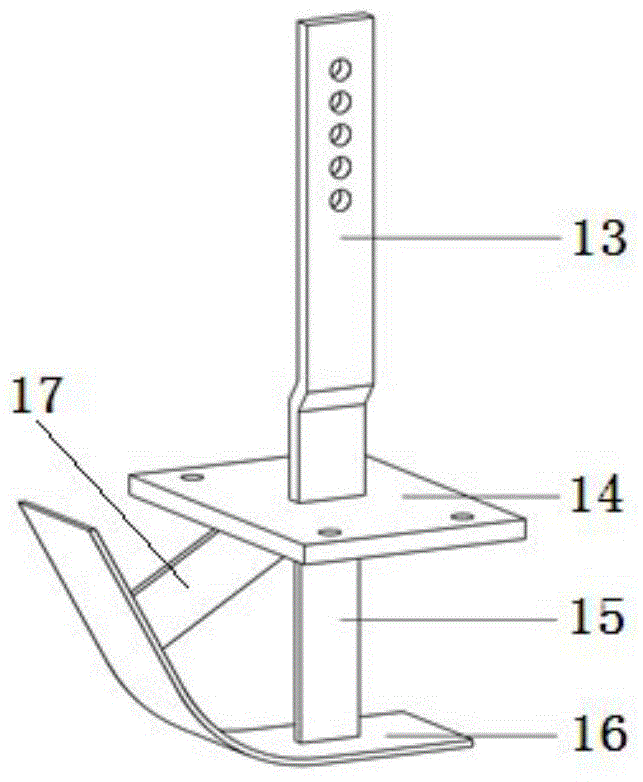 Double-V-shaped ditch construction device