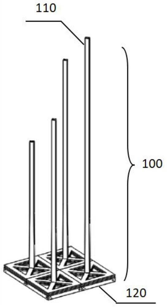 A bionic wind power generation array and wind power generation device