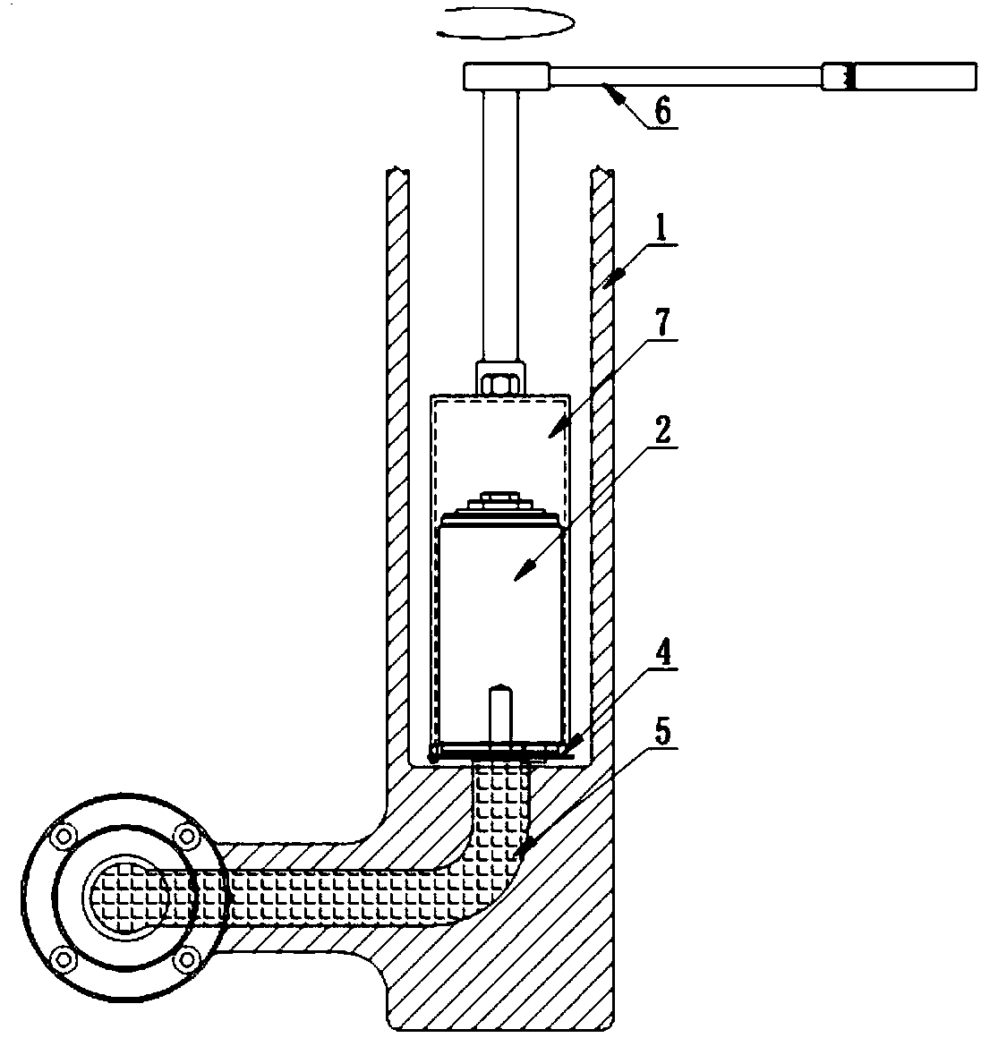 Installing structure and process for vacuum switch tube