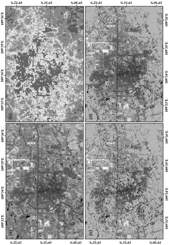 Method for eliminating city building pixels in forest classification result based on PALSAR radar image
