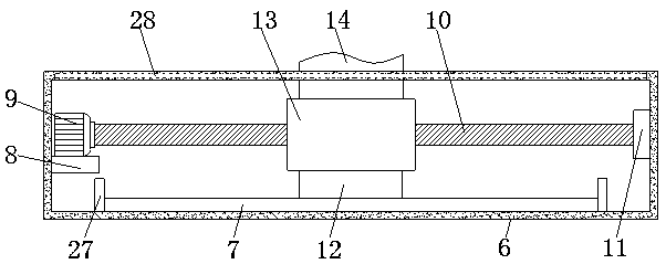 A composite tape cutting device with adjustable cutting size