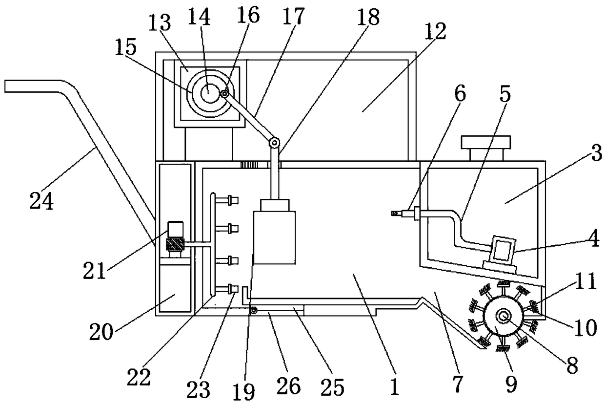 Dust removing and wood chip collecting box for furniture production