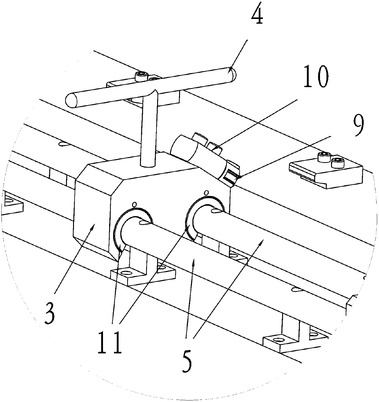 Rivet rolling device for collar suturing needle rake for knitting suturing machine