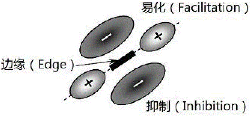 Edge detection method fusing uniform color information and compound receptive field model