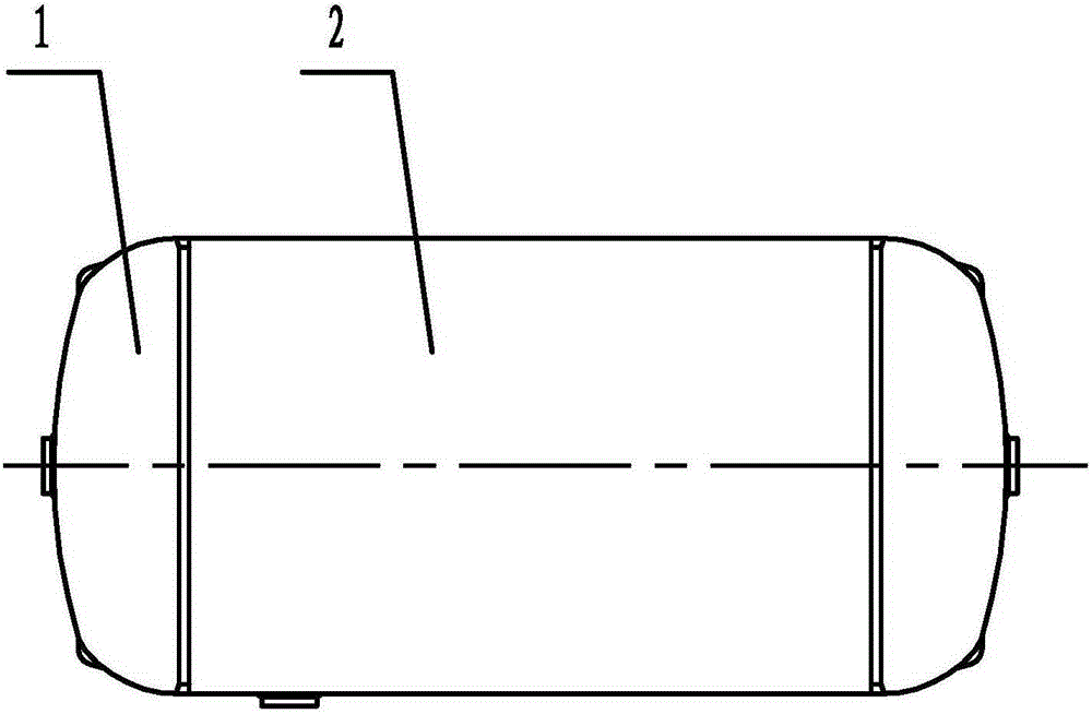 Processing method of aluminum alloy gas storage cylinder