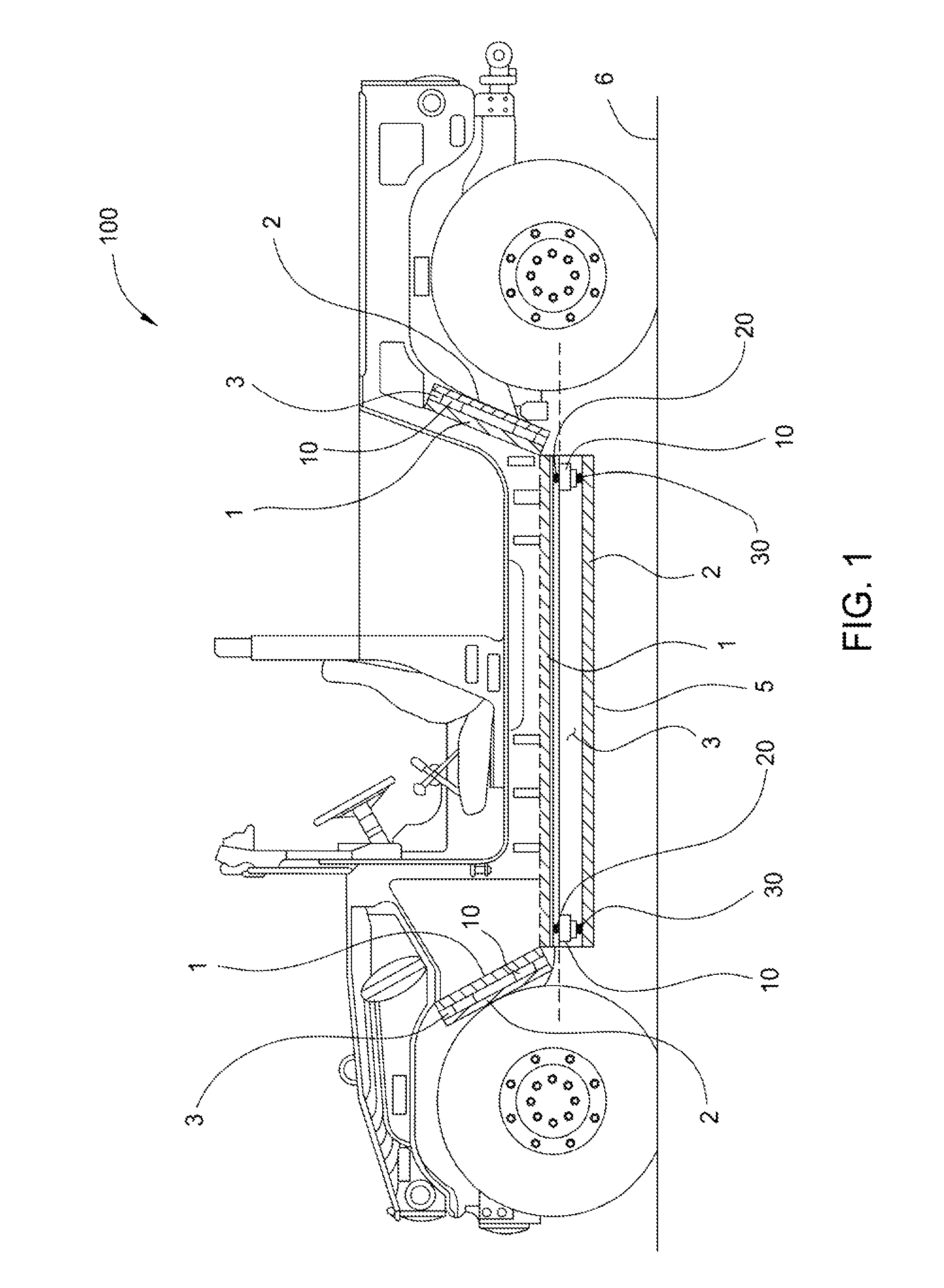 Methods and apparatus for suspending a vehicle shield