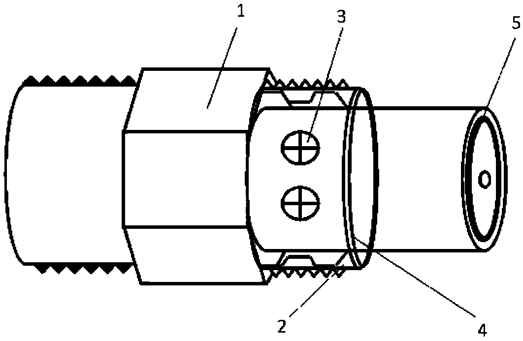 Rapid fuel oil filling connector for mine car