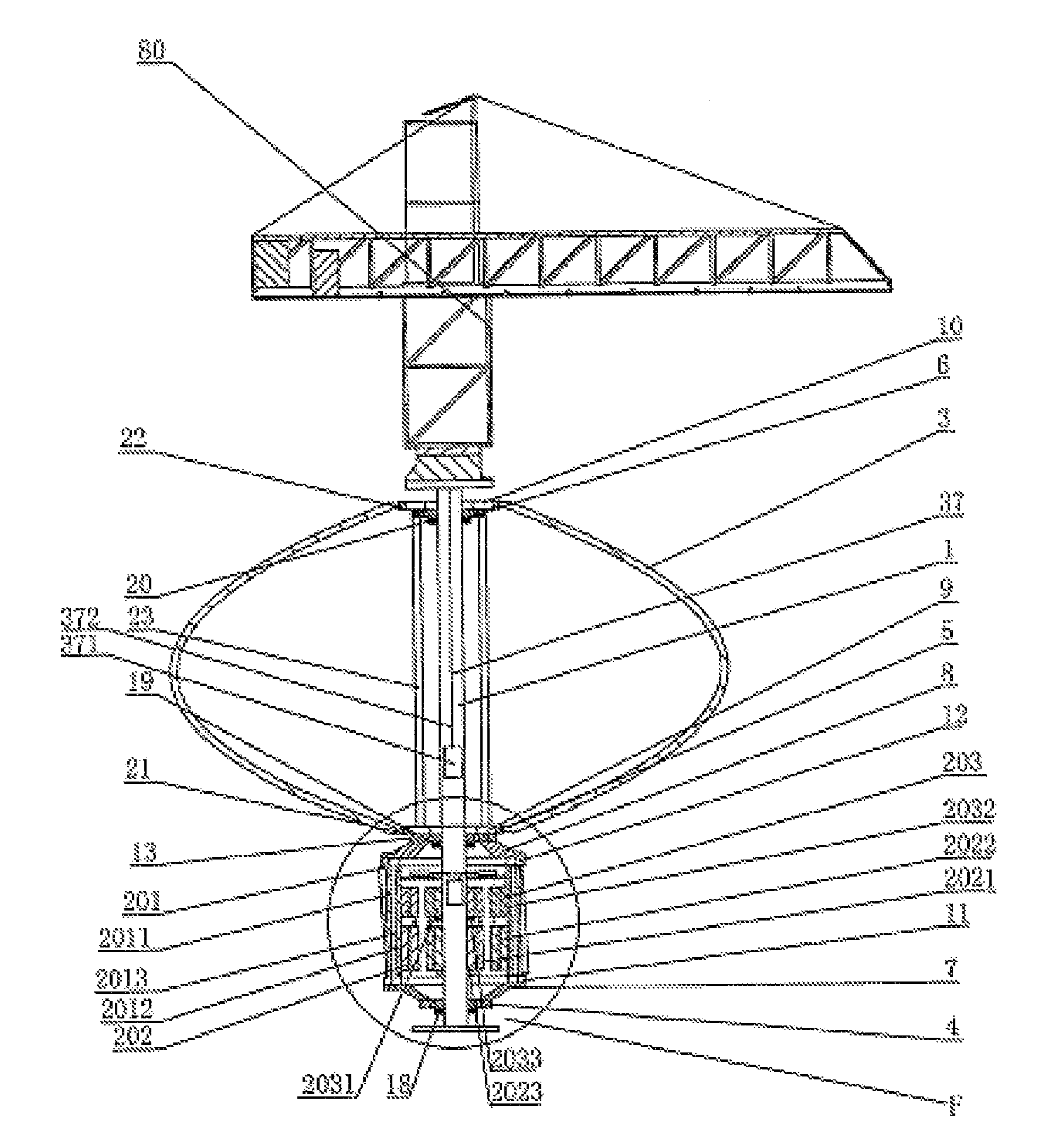 Vertical wind power generator