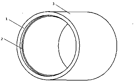 Composite metal pipe with internal glass coating and preparation process of composite metal pipe