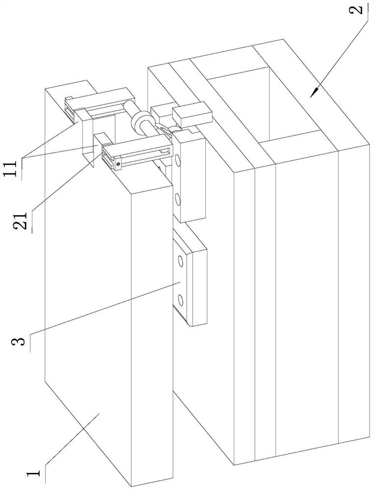 Side core pull injection mold