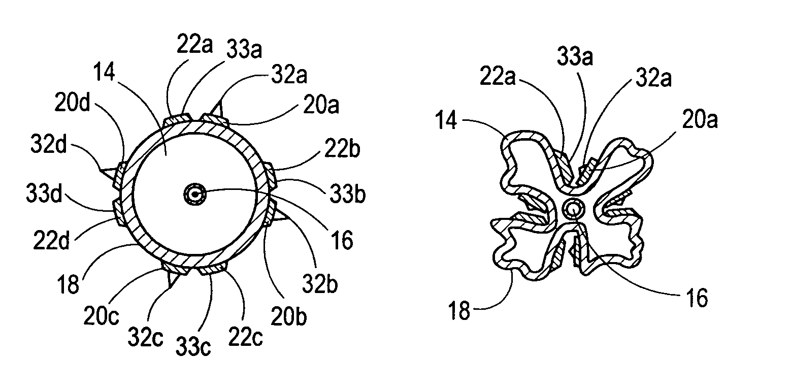 Microsurgical balloon with protective reinforcement