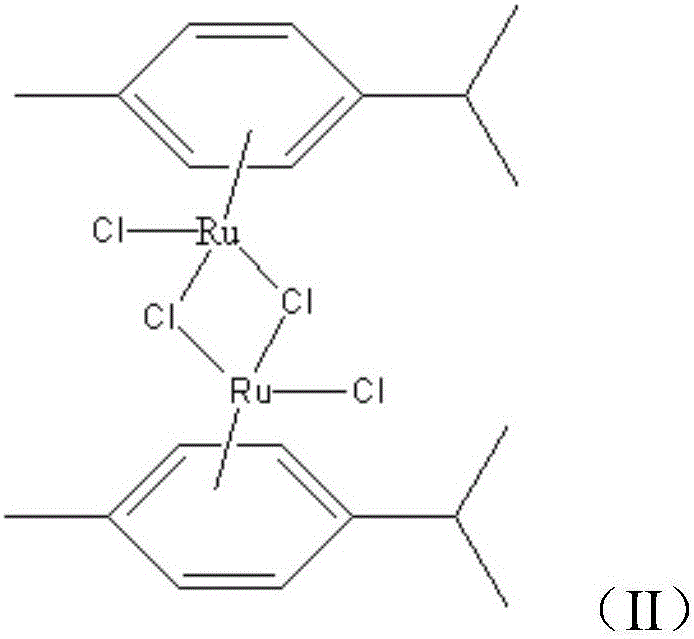 A kind of fluorophenyl ruthenium compound and its preparation method and application