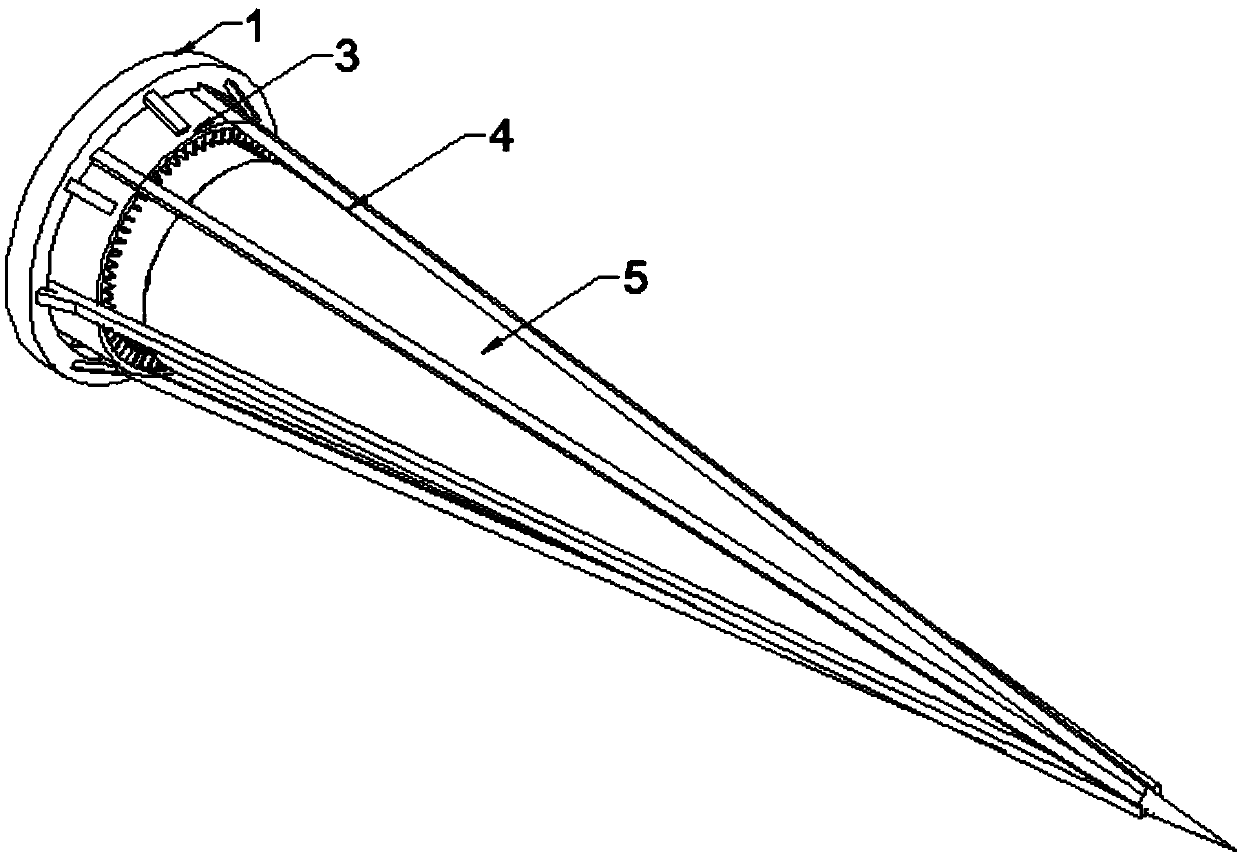 Surface cleaning device of wind electricity blade