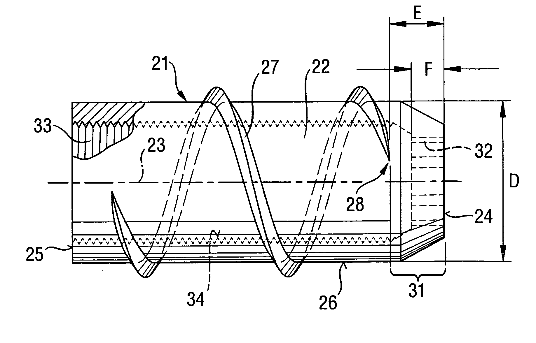 Fastening element for hard constructional components