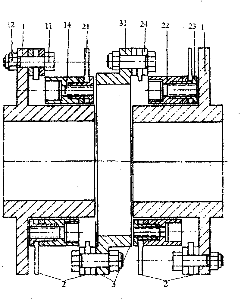 Combined special-shaped diaphragm flexible shaft coupling