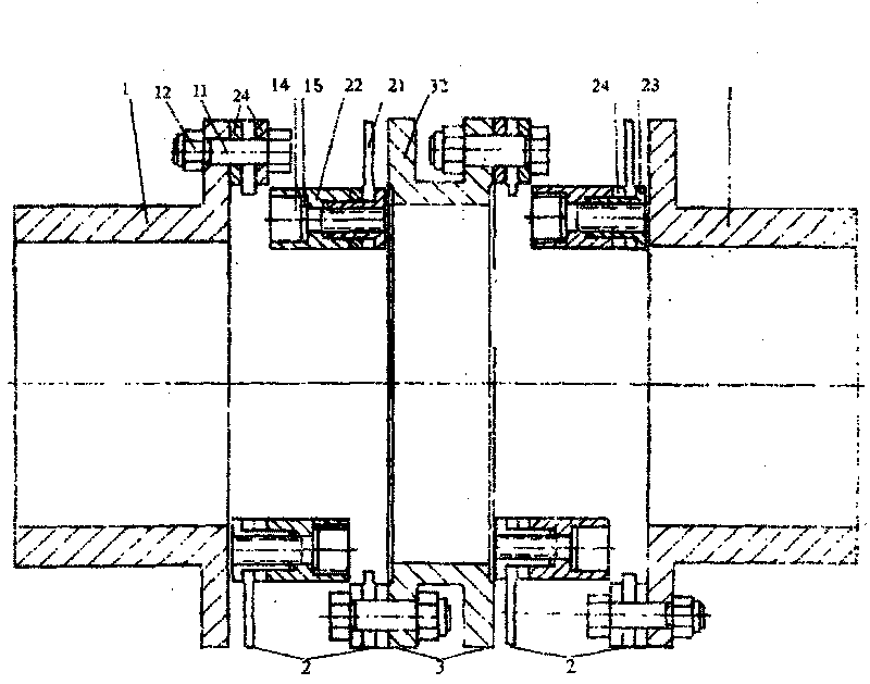 Combined special-shaped diaphragm flexible shaft coupling