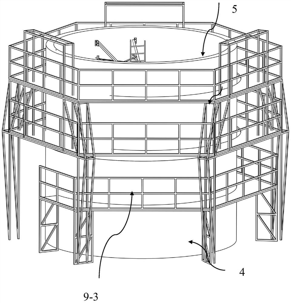Prefabrication production method of prestressed concrete wind power generation tower drum