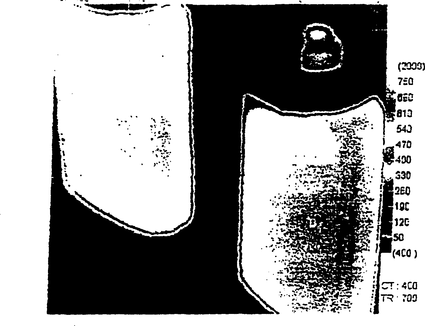 Method and apparatus for blowing glass container by cooled gas