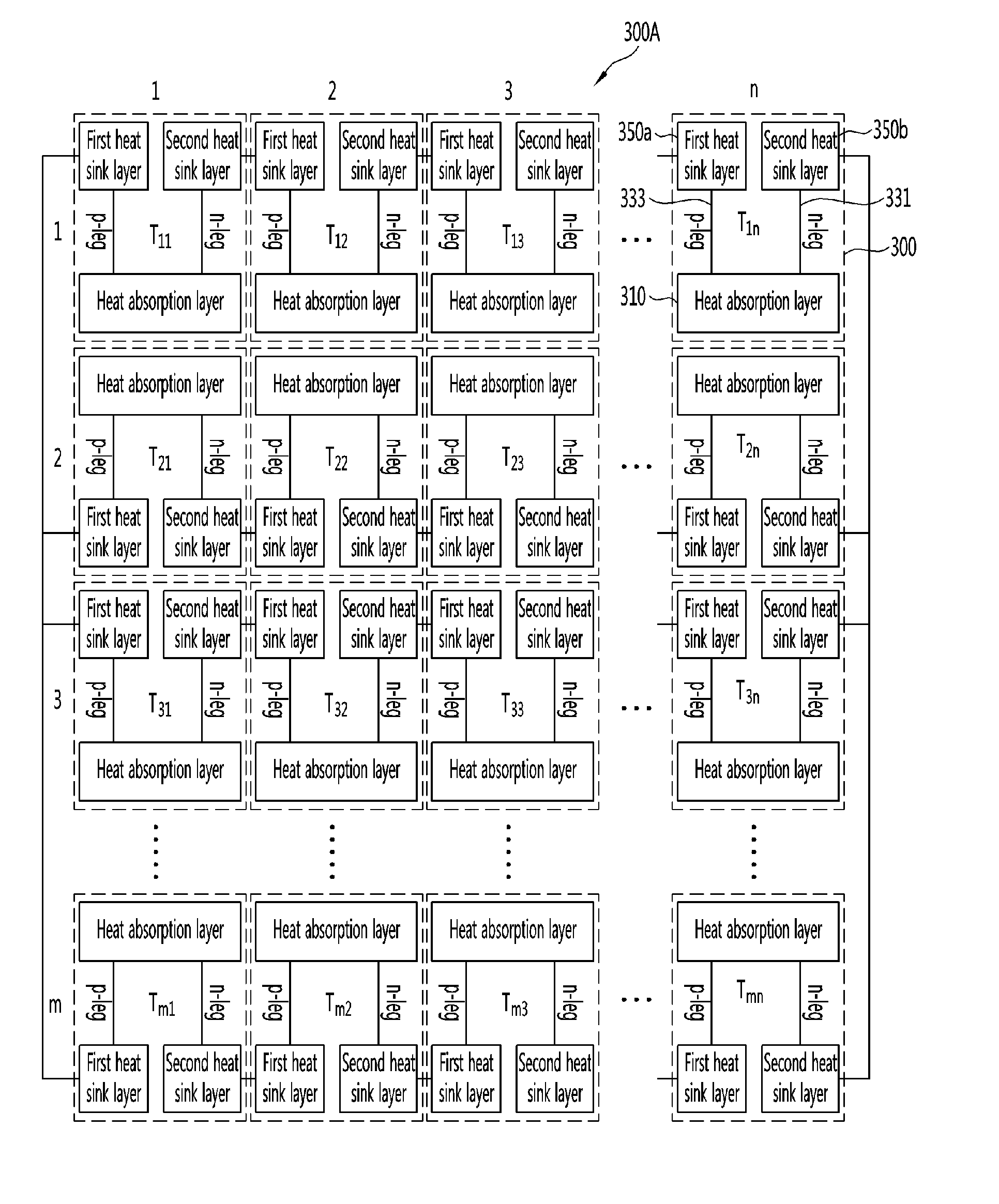 Thermoelectric array