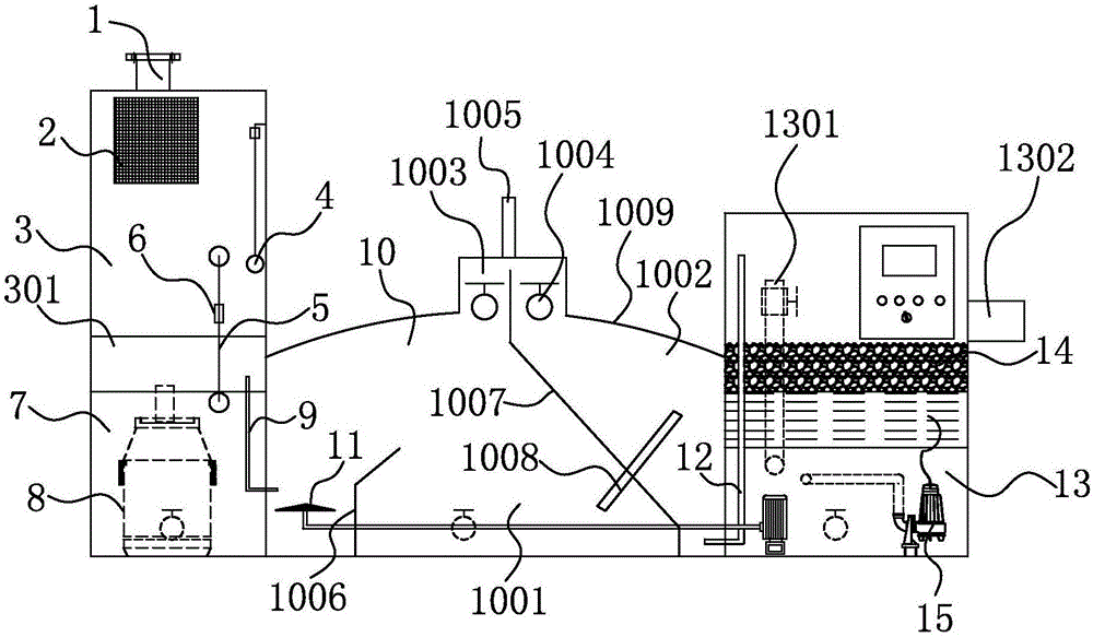 Oily sewage treatment apparatus and treatment method thereof