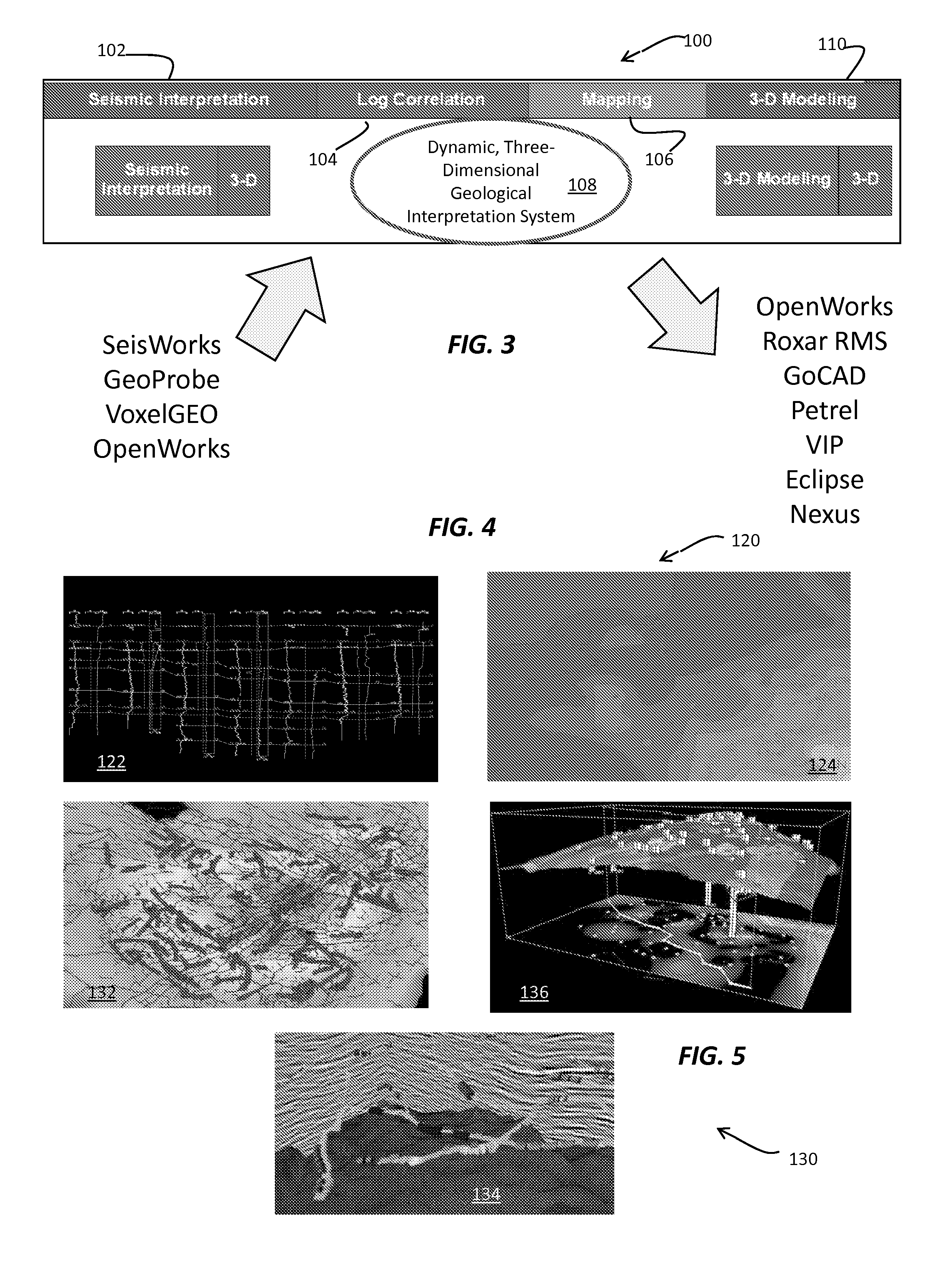 Method and system for dynamic, three-dimensional geological interpretation and modeling