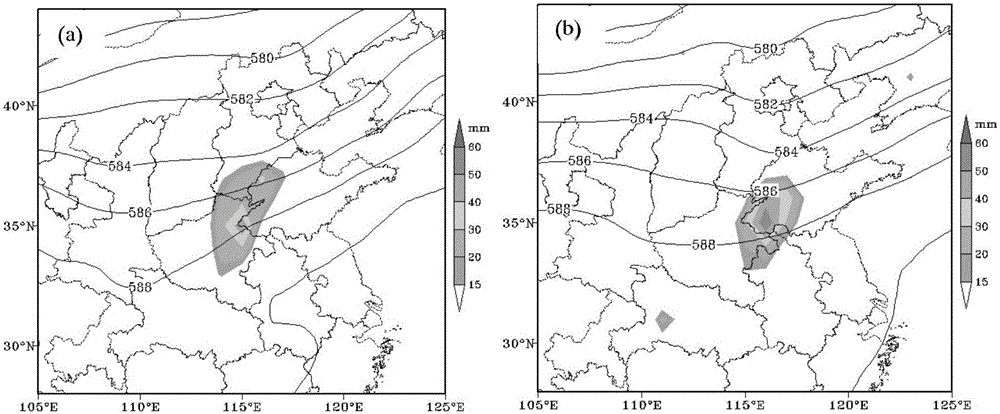 A data processing method for forecasting heavy precipitation weather