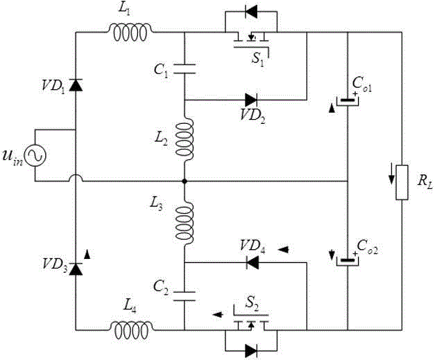 Novel voltage reduction type bridgeless Cuk power factor correction (PFC) circuit