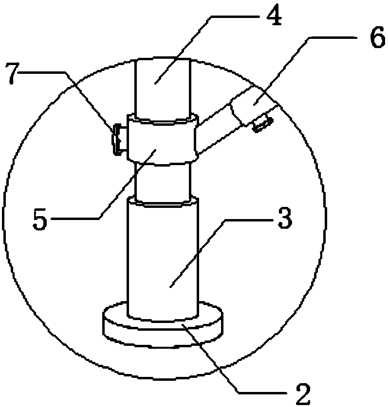 Industrial robot connecting base capable of realizing convenient adjustment of angle