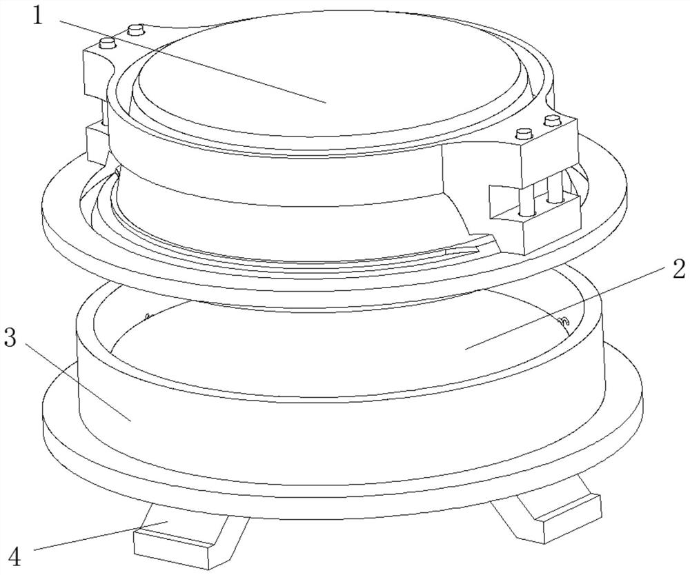 Intelligent manufacturing mold facilitating demolding of high-viscosity plastic