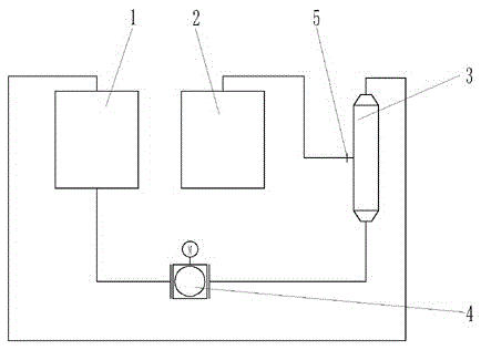 Single-engine washing and sweeping vehicle with ceramic membrane filter system