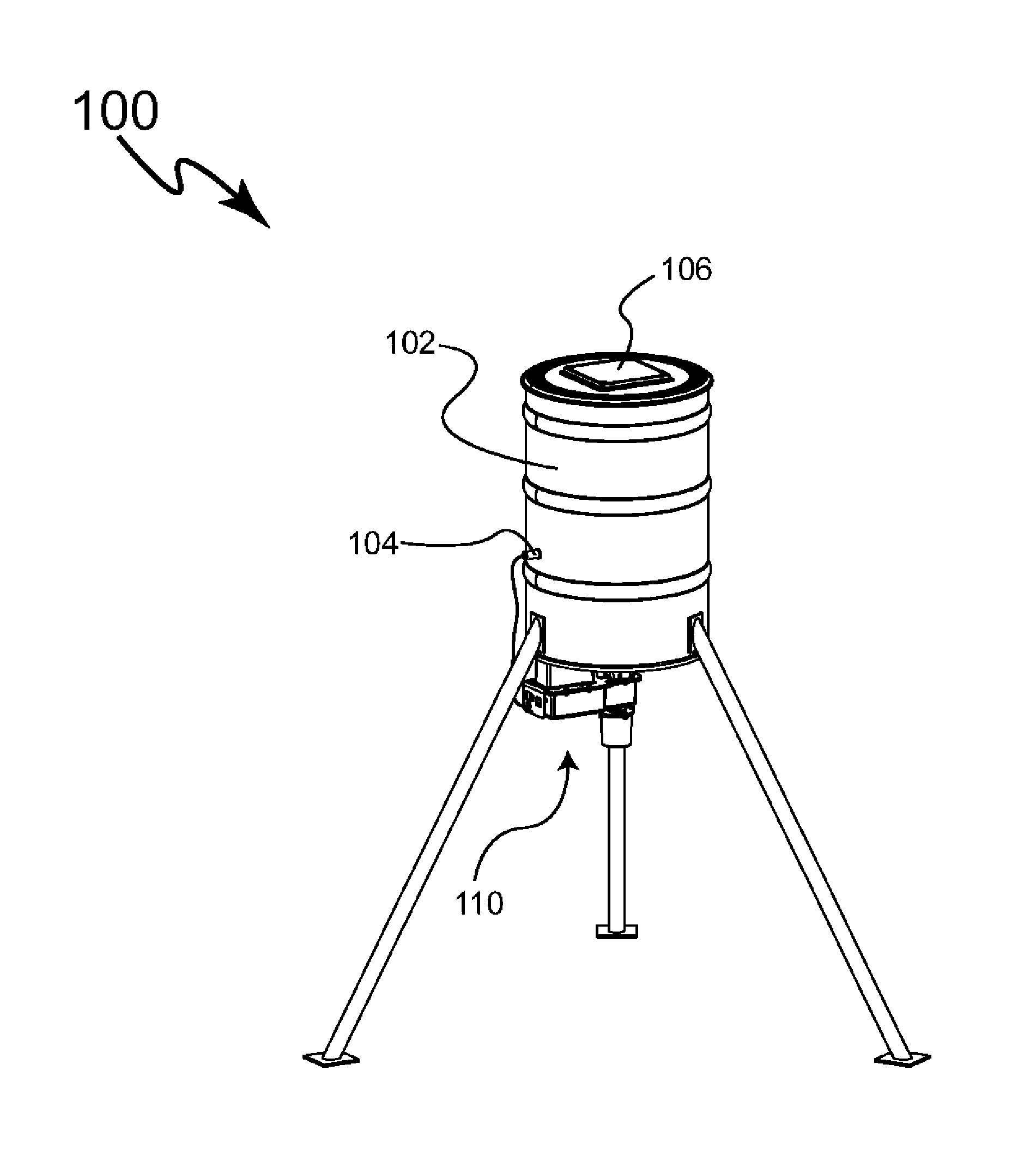 Corn bank double gate internal feeder attachment