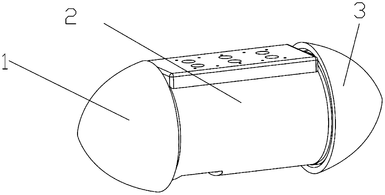 Long-focus push-broom camera device based on piezoelectric actuator