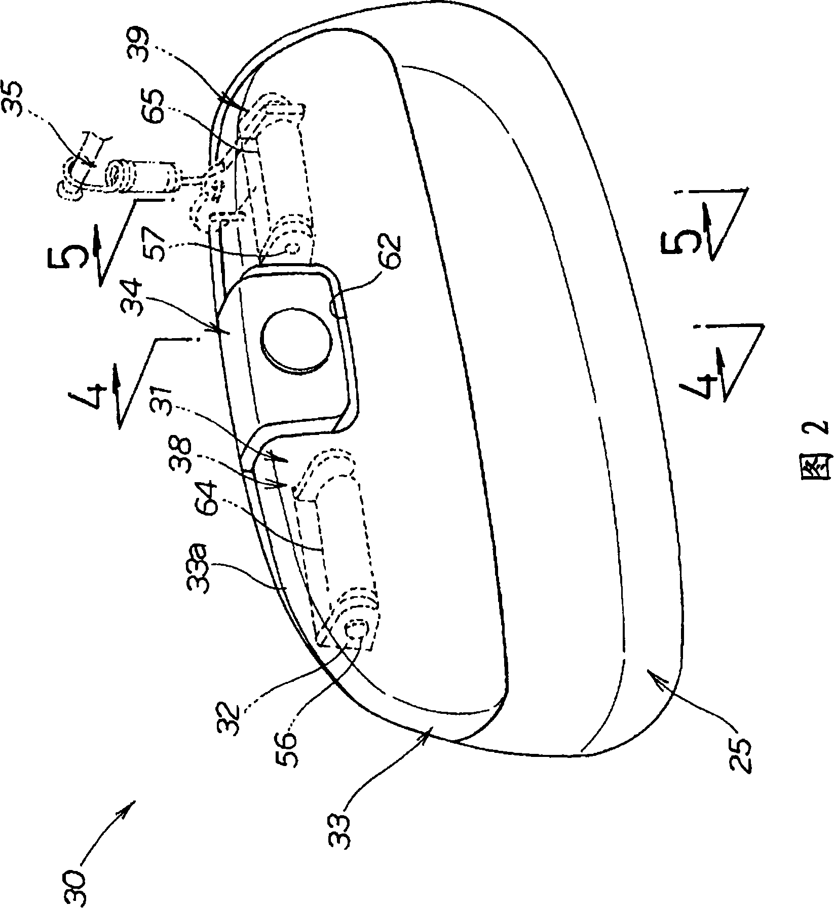 Vehicle door handle unit